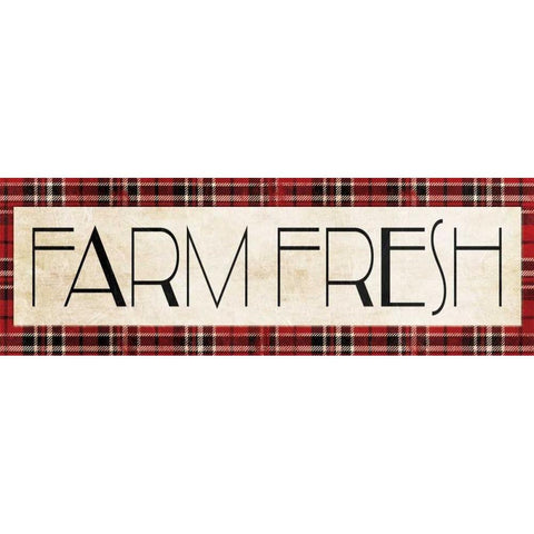 Farm Fresh Black Modern Wood Framed Art Print by Villa, Milli