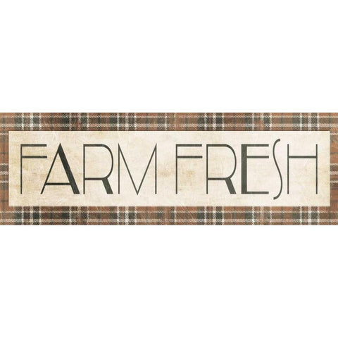 Farm Fresh Muted Colors Black Modern Wood Framed Art Print with Double Matting by Villa, Milli