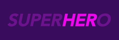 SuperHERo Black Ornate Wood Framed Art Print with Double Matting by Villa, Mlli