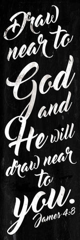 Draw Near Black Black Ornate Wood Framed Art Print with Double Matting by Villa, Mlli