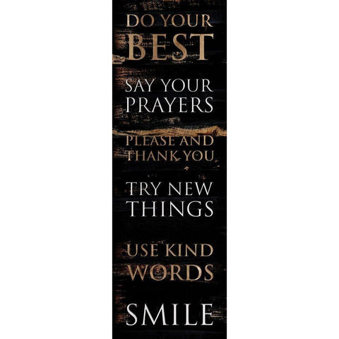 Do Your Best White Modern Wood Framed Art Print by Villa, Mlli