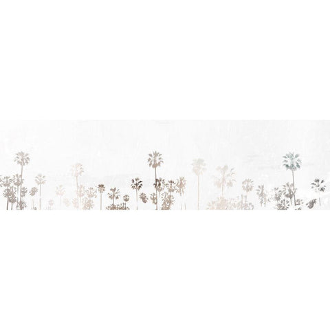 Palms To Palms White Modern Wood Framed Art Print by Villa, Mlli