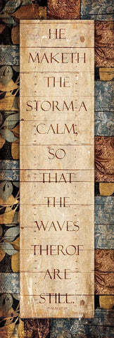 Maketh The Storm White Modern Wood Framed Art Print with Double Matting by Villa, Mlli