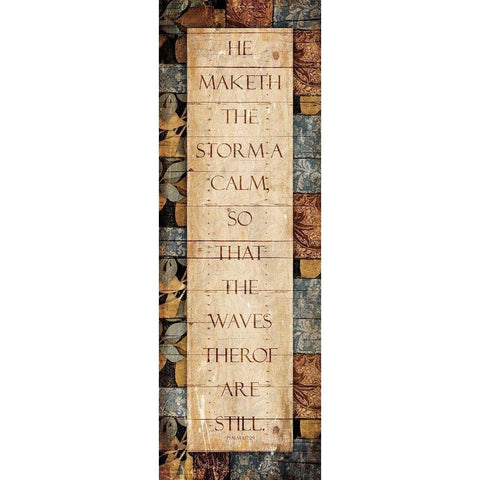 Maketh The Storm Gold Ornate Wood Framed Art Print with Double Matting by Villa, Mlli