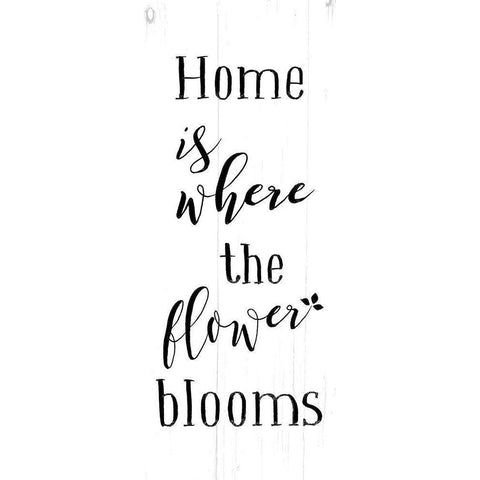 Flower Blooms White Modern Wood Framed Art Print by Villa, Mlli