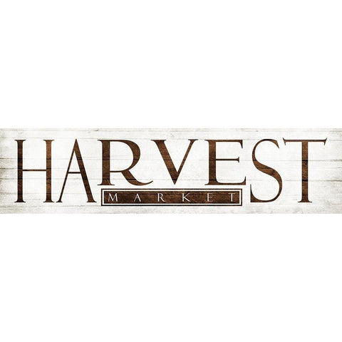 Harvest Market White Modern Wood Framed Art Print by Villa, Mlli