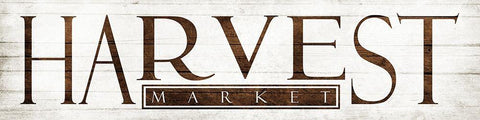Harvest Market White Modern Wood Framed Art Print with Double Matting by Villa, Mlli