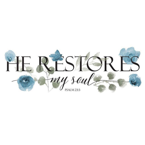 He Restores Black Modern Wood Framed Art Print by Villa, Mlli