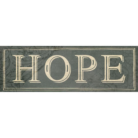 Hope Black Modern Wood Framed Art Print by Villa, Milli