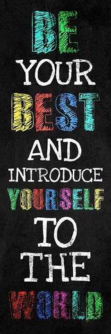 Be Your Best Black Ornate Wood Framed Art Print with Double Matting by Villa, Milli