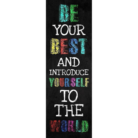 Be Your Best Black Modern Wood Framed Art Print by Villa, Milli