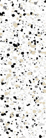 Steal Speckle 3 Black Ornate Wood Framed Art Print with Double Matting by Villa, Milli
