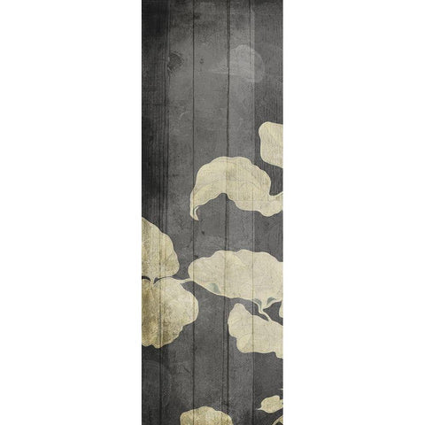 Aged Hanging Leaves Black Modern Wood Framed Art Print with Double Matting by Villa, Milli