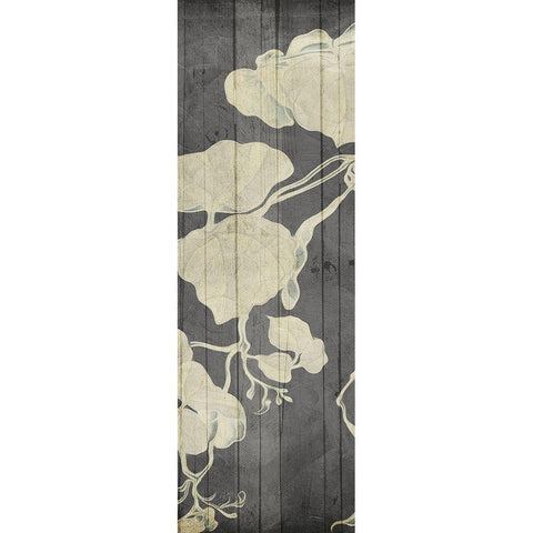 Aged Hanging Leaves 2 Black Modern Wood Framed Art Print with Double Matting by Villa, Milli