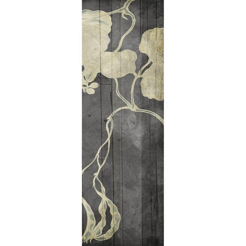 Aged Hanging Leaves 3 White Modern Wood Framed Art Print by Villa, Milli