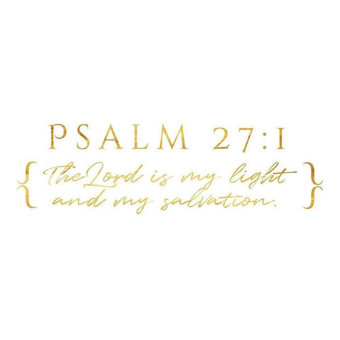 Lord Is My Light Gold Ornate Wood Framed Art Print with Double Matting by Villa, Milli