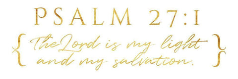 Lord Is My Light White Modern Wood Framed Art Print with Double Matting by Villa, Milli