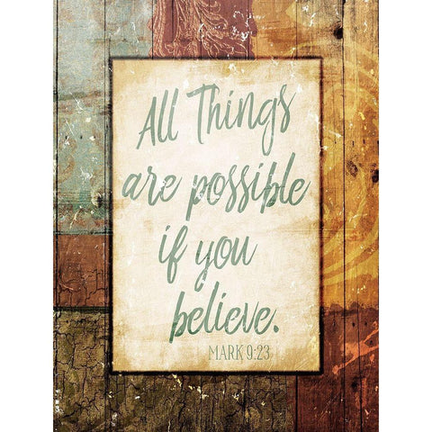 Possible White Modern Wood Framed Art Print by Villa, Mlli