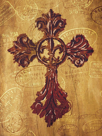 Blessing Travel White Modern Wood Framed Art Print with Double Matting by Villa, Mlli