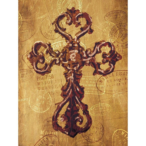 Blessing Travels Again Black Modern Wood Framed Art Print by Villa, Mlli