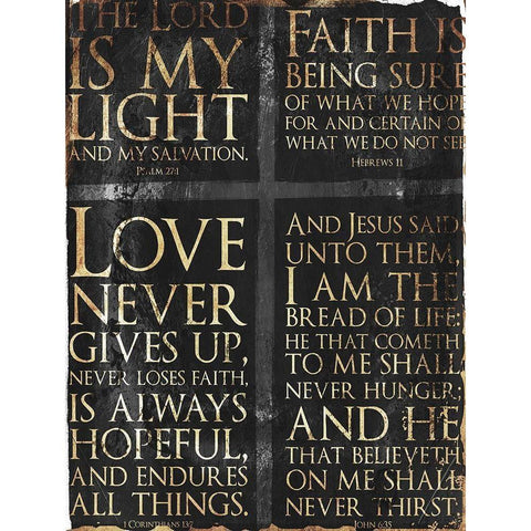 Four Parts White Modern Wood Framed Art Print by Villa, Mlli