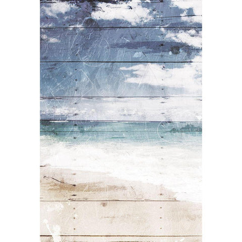 Coastal Chill Black Modern Wood Framed Art Print with Double Matting by Villa, Mlli