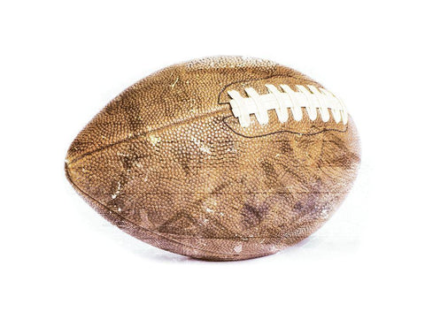 Football Black Ornate Wood Framed Art Print with Double Matting by Villa, Mlli