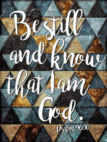 Be Still Black Ornate Wood Framed Art Print with Double Matting by Villa, Milli