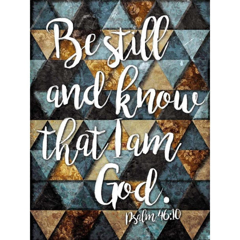 Be Still Gold Ornate Wood Framed Art Print with Double Matting by Villa, Milli