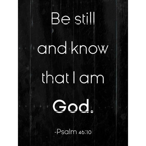 Be Still Black Modern Wood Framed Art Print with Double Matting by Villa, Milli