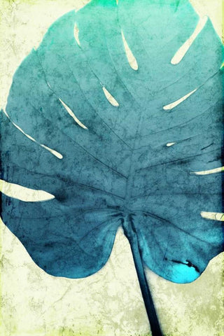 Bright Leaf Too White Modern Wood Framed Art Print with Double Matting by Villa, Milli