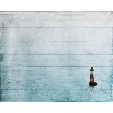 Watching The Sea Gold Ornate Wood Framed Art Print with Double Matting by Villa, Mlli