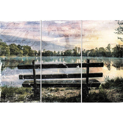 Take A Seat Black Modern Wood Framed Art Print by Villa, Mlli