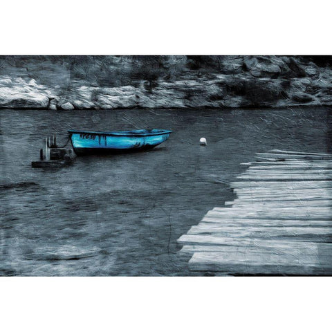 Rest At Sea Black Modern Wood Framed Art Print with Double Matting by Villa, Mlli