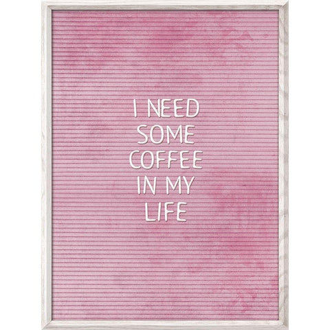 Coffee In My Life Gold Ornate Wood Framed Art Print with Double Matting by Villa, Mlli