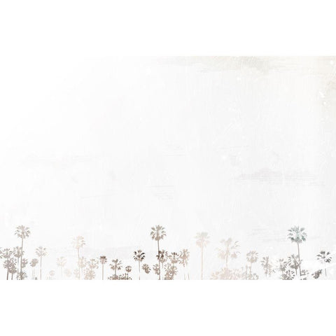 Palms To Palms White Modern Wood Framed Art Print by Villa, Mlli