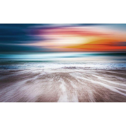 Look Out To Sea White Modern Wood Framed Art Print by Villa, Mlli