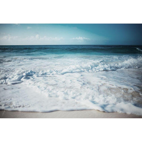 Close Waves Black Modern Wood Framed Art Print by Villa, Milli