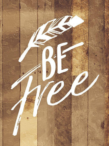 Be Free Feather Black Ornate Wood Framed Art Print with Double Matting by Villa, Mlli