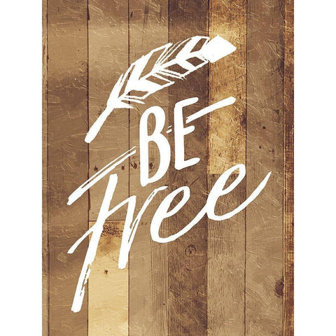 Be Free Feather Black Modern Wood Framed Art Print by Villa, Mlli