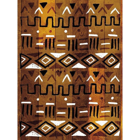 Wood Tribe Gold Ornate Wood Framed Art Print with Double Matting by Villa, Mlli