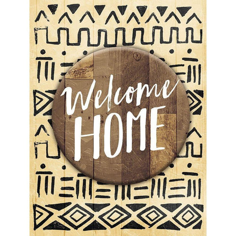 Tribe Phrase Gold Ornate Wood Framed Art Print with Double Matting by Villa, Mlli