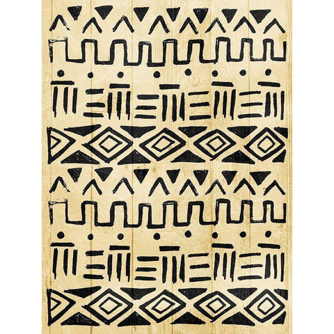 Tribe Light Gold Ornate Wood Framed Art Print with Double Matting by Villa, Mlli