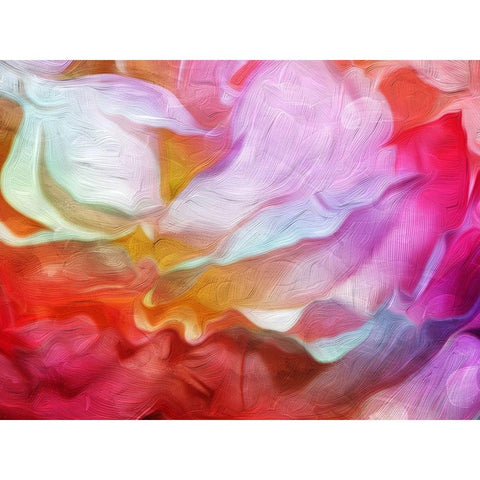 Colorful Blend Mate Black Modern Wood Framed Art Print by Villa, Mlli
