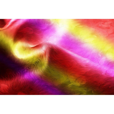 Color Swirl Gold Ornate Wood Framed Art Print with Double Matting by Villa, Mlli