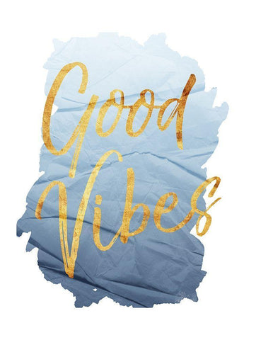 Vibes White Modern Wood Framed Art Print with Double Matting by Villa, Mlli