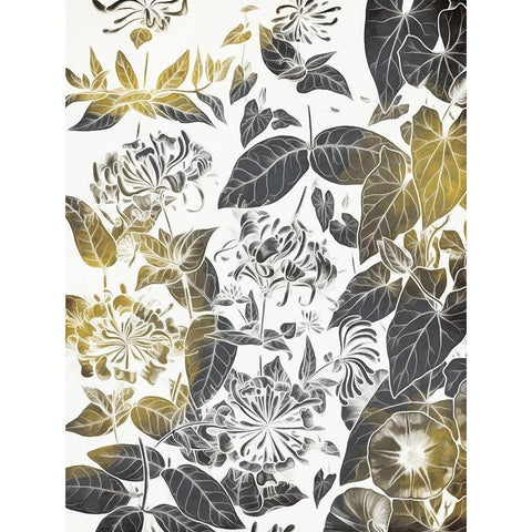 Look Through The Flowers Black Modern Wood Framed Art Print with Double Matting by Villa, Mlli