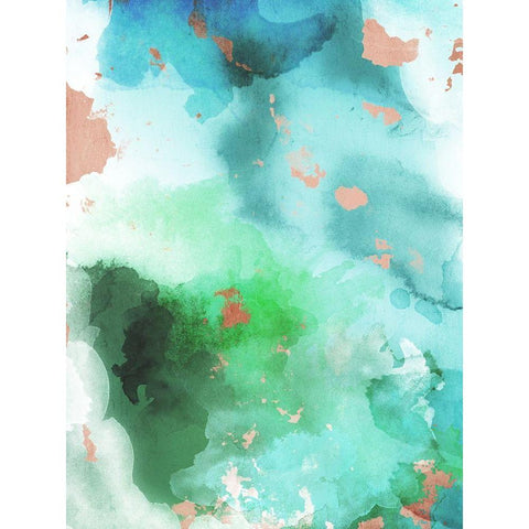 Abstract Watercolors White Modern Wood Framed Art Print by Villa, Mlli