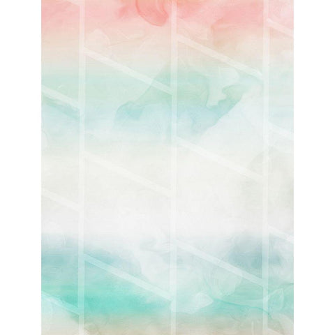 Cotton Candy Shapes Gold Ornate Wood Framed Art Print with Double Matting by Villa, Mlli