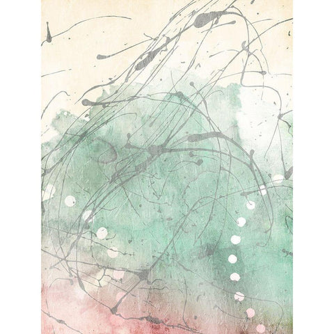 Splattter Ice Cream White Modern Wood Framed Art Print by Villa, Mlli